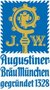 Logo von Augustiner Bräu München mit Schlüssel und Gründungsjahr 1328